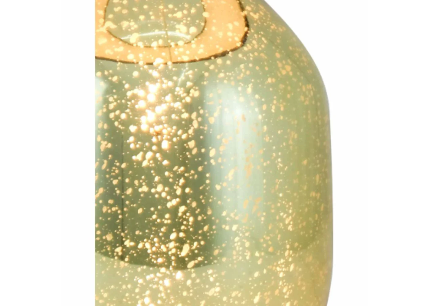 48cm Gold Glass Table Lamp With Black Shade by Lina Home - Image 3