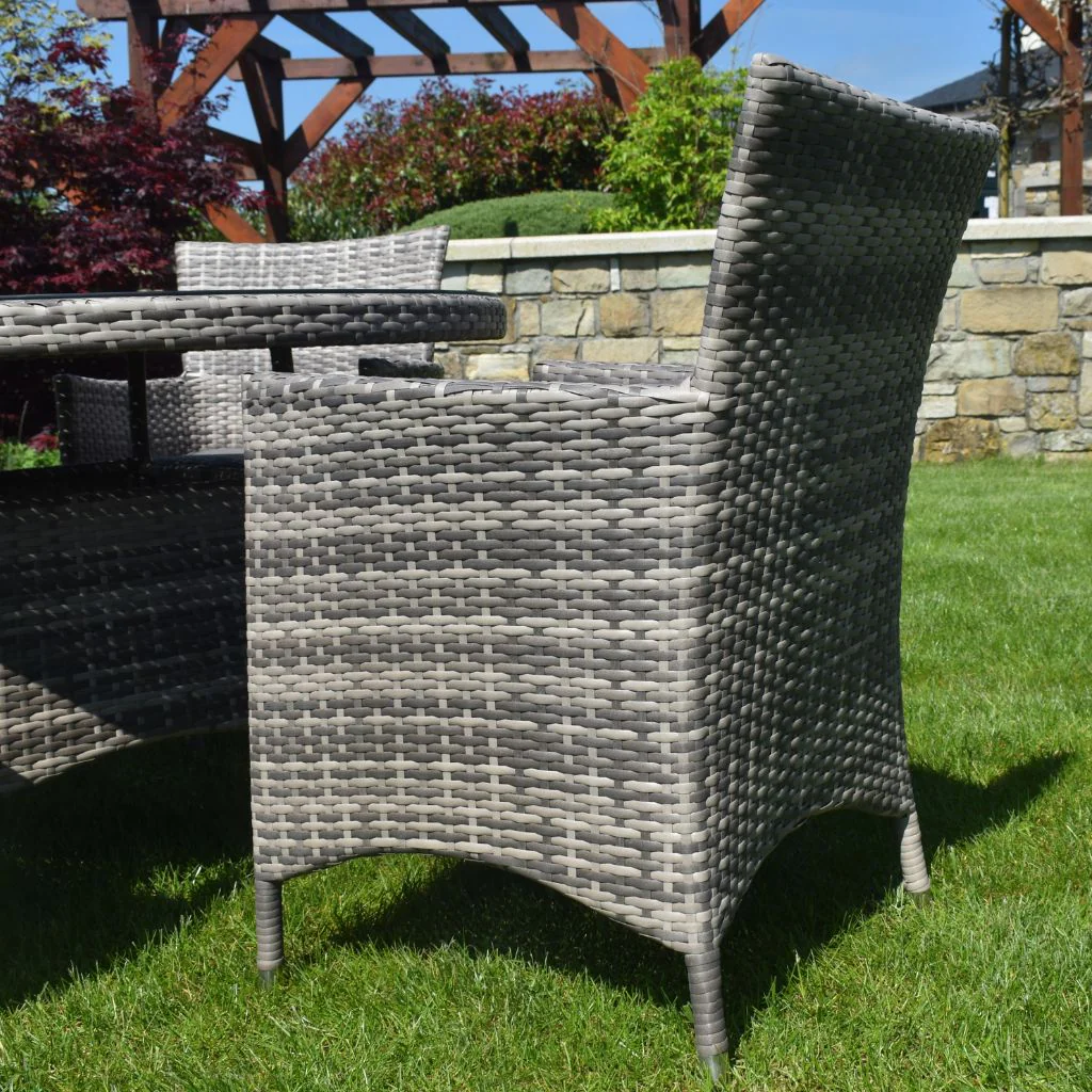 Madrid 5 Piece Dark Rattan Dining Set by GIE - Image 3