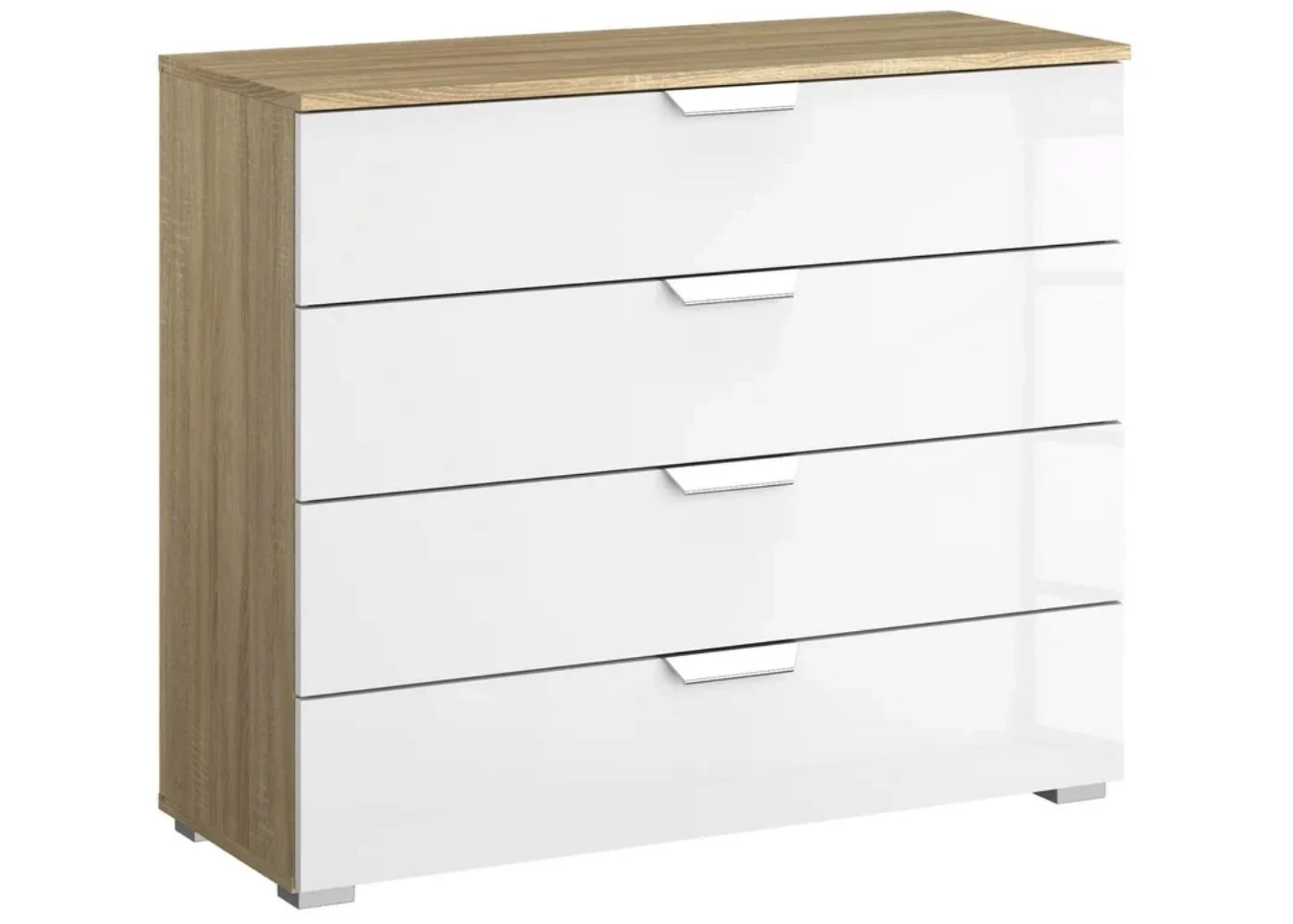 Aditio High Gloss White & Sonoma Oak Bedroom Furniture Range by Rauch - Image 4