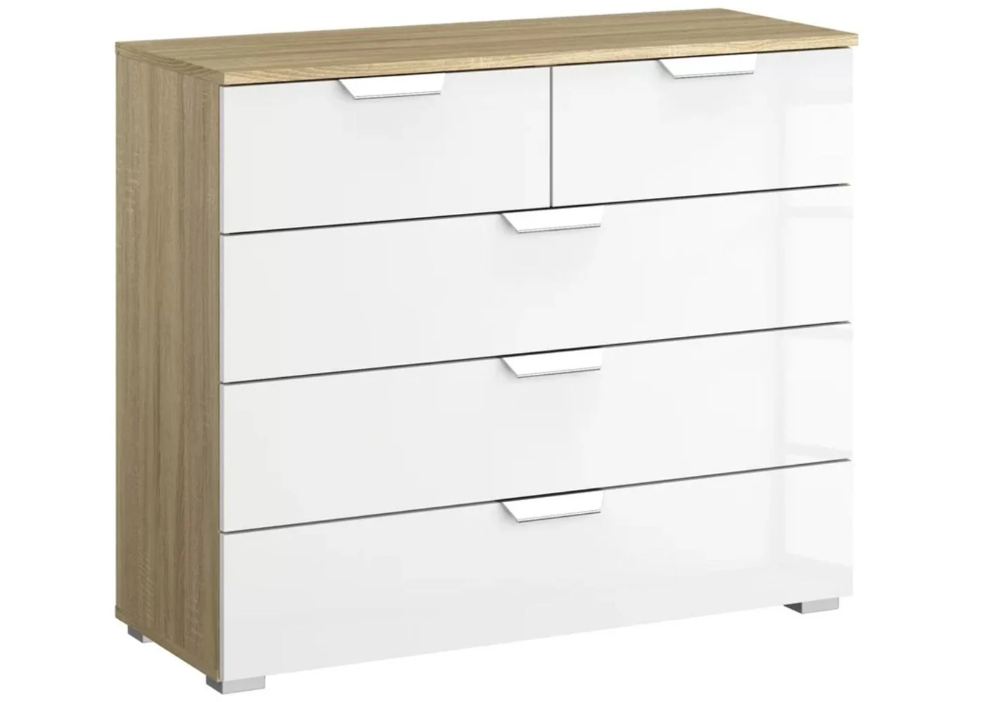 Aditio High Gloss White & Sonoma Oak Bedroom Furniture Range by Rauch - Image 5