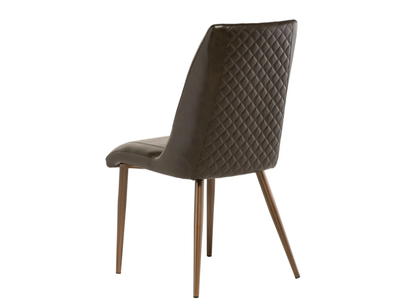 Ashgrove Furnishings  Adrano Dark Brown PU Dining Chair - Dining Chair in Dark Brown Colour - Image 2