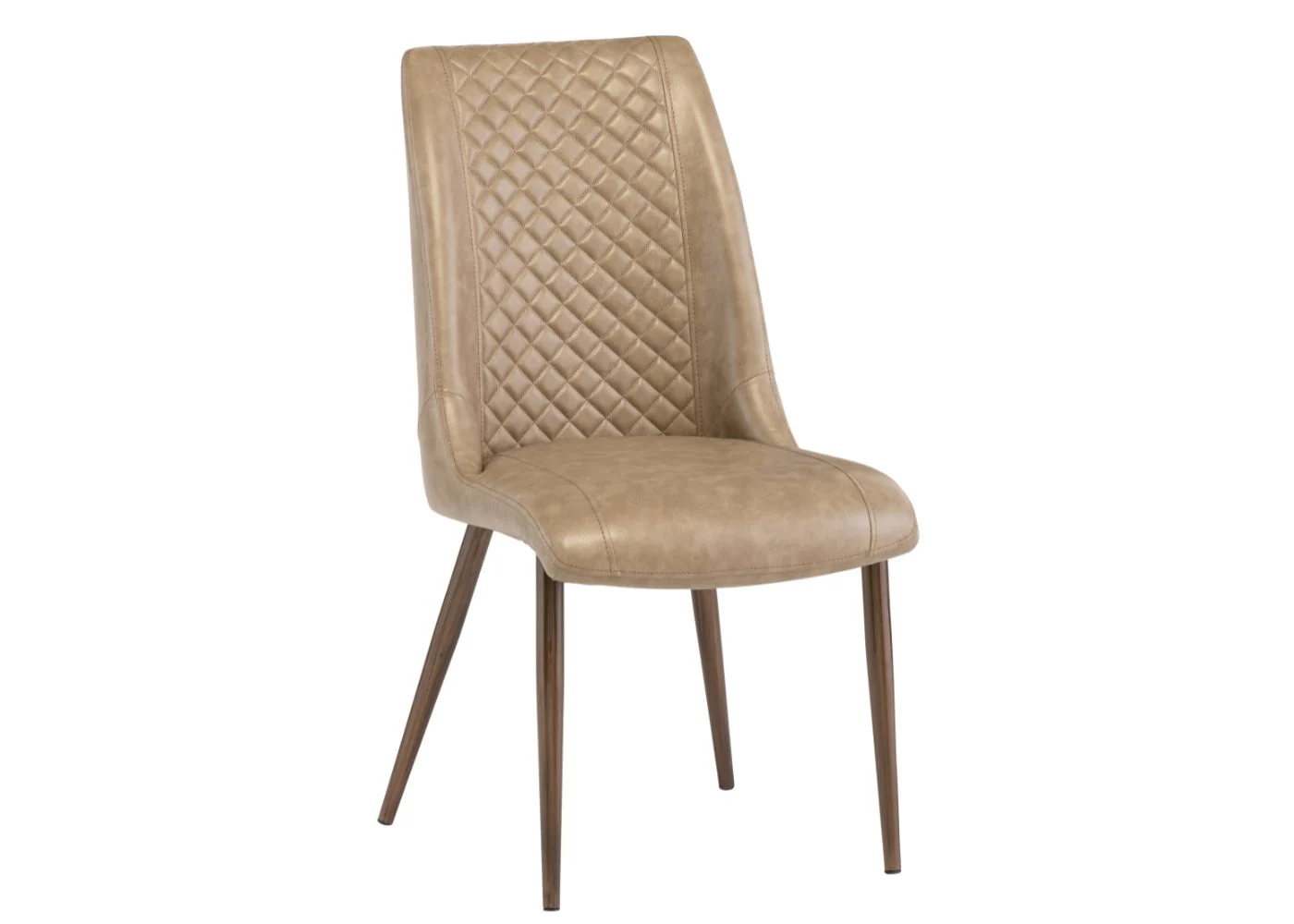 Ashgrove Furnishings Adrano Taupe PU Dining Chair in Taupe Colour