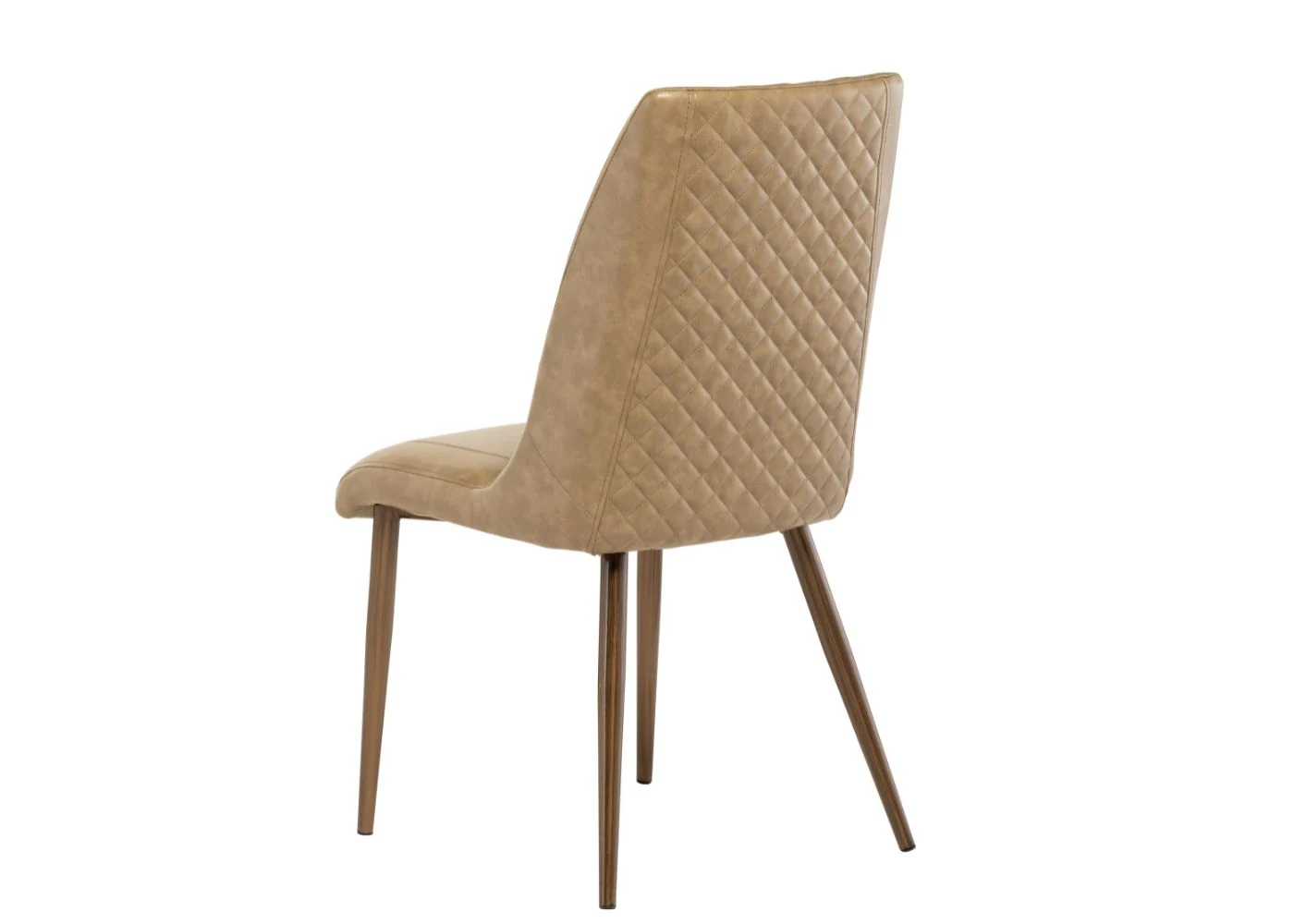 Ashgrove Furnishings Adrano Taupe PU Dining Chair in Taupe Colour - Image 2