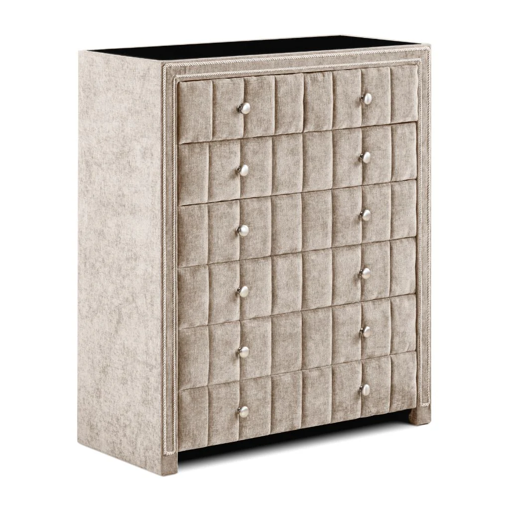 Amelia Beige 6 Drawer Chest by Honey B
