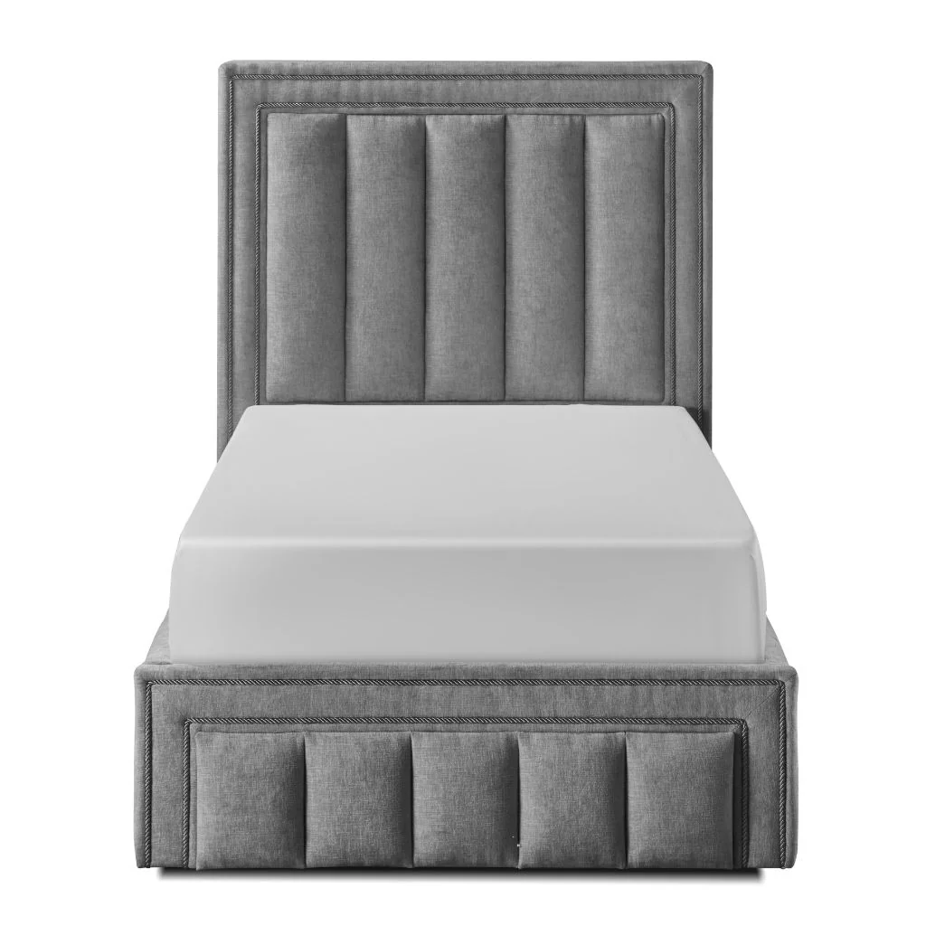 Amelia Grey 4ft 6in (Standard Double) Storage Bedframe by Honey B - Image 3