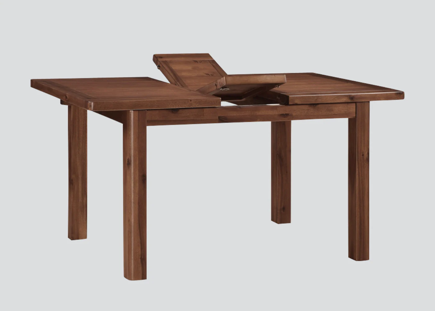 Andorra Acacia 1.2m Extending Dining Table + 4 Black Sophie Dining Chairs by Annaghmore - Image 2