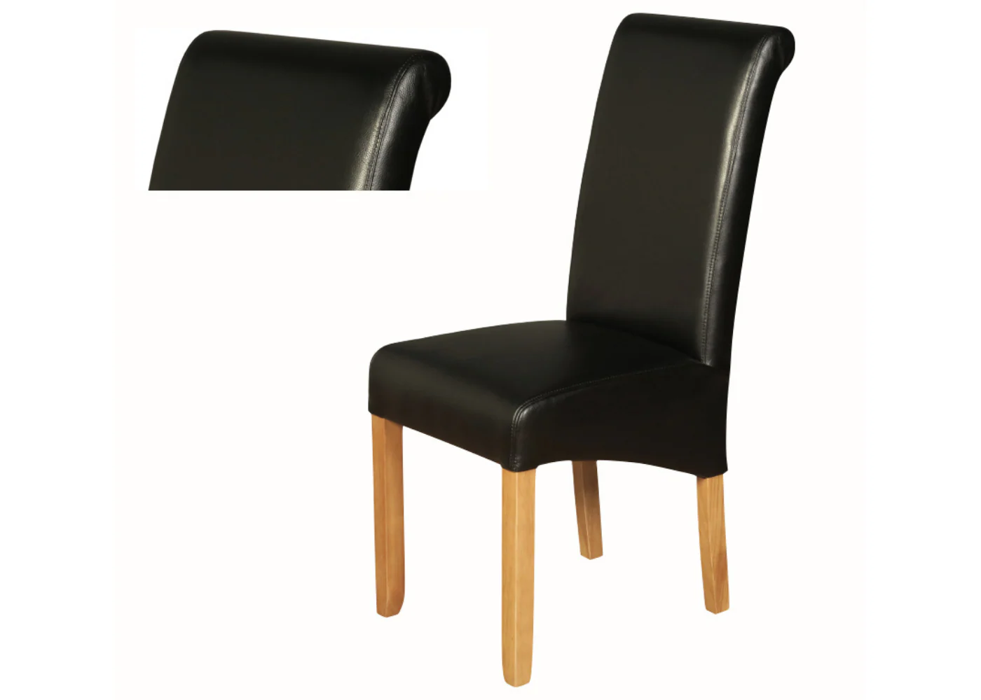 Andorra Acacia 1.2m Extending Dining Table + 4 Black Sophie Dining Chairs by Annaghmore - Image 3