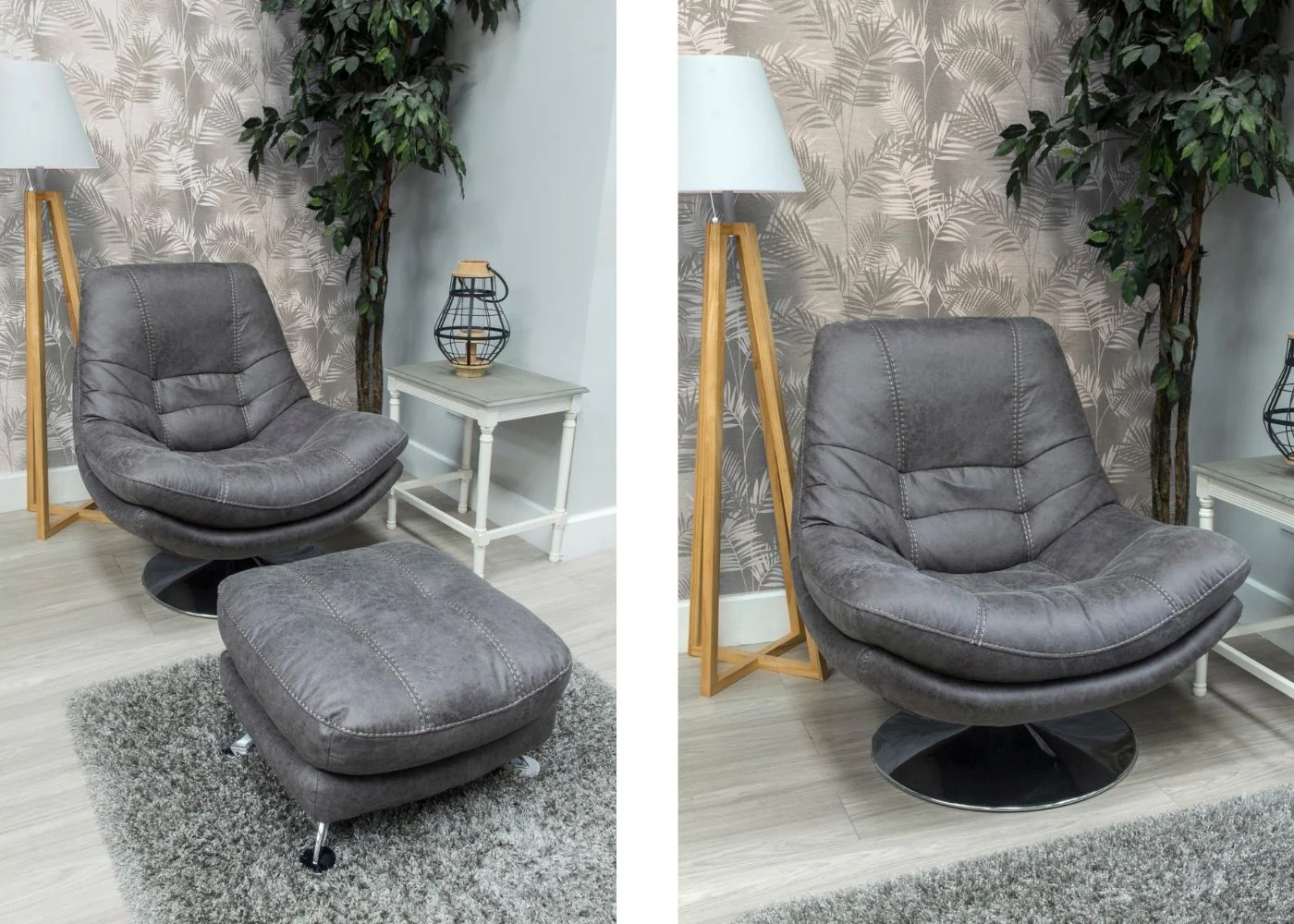 Axis Swivel Chair & Footstool Range by Sofahouse - Chair and Footstool Collection - Image 15