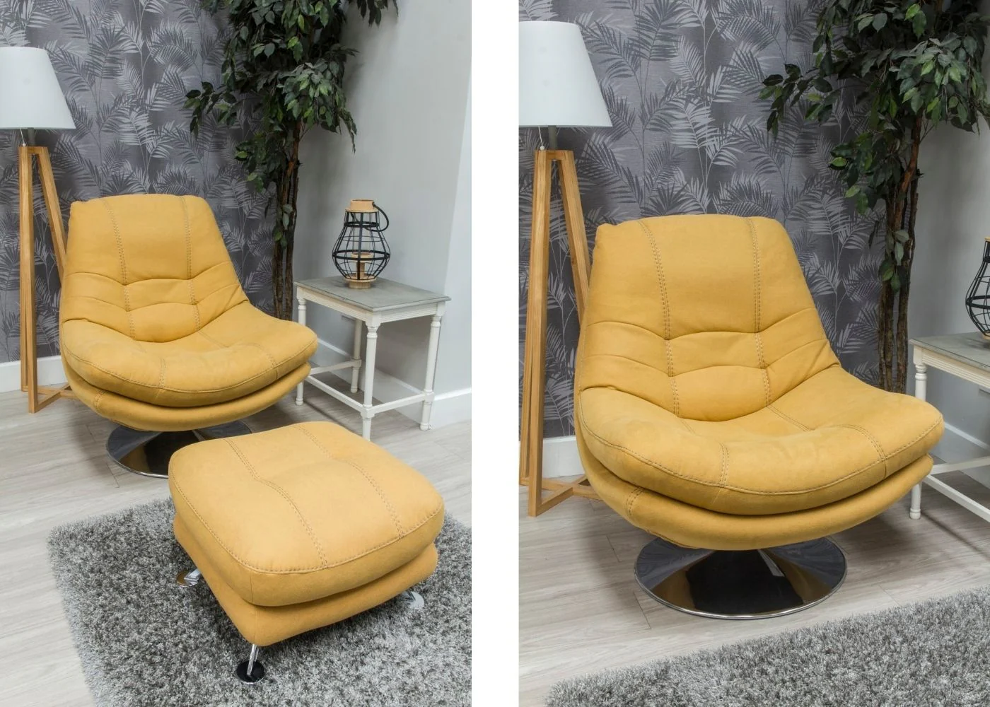 Axis Swivel Chair & Footstool Range by Sofahouse - Chair and Footstool Collection - Image 5