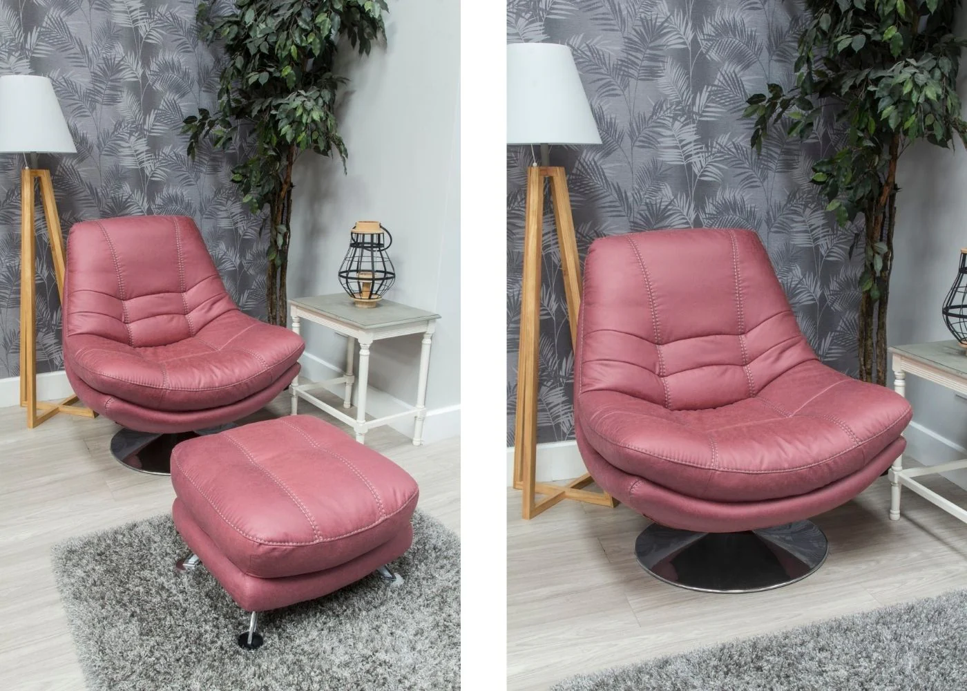 Axis Swivel Chair & Footstool Range by Sofahouse - Chair and Footstool Collection - Image 7