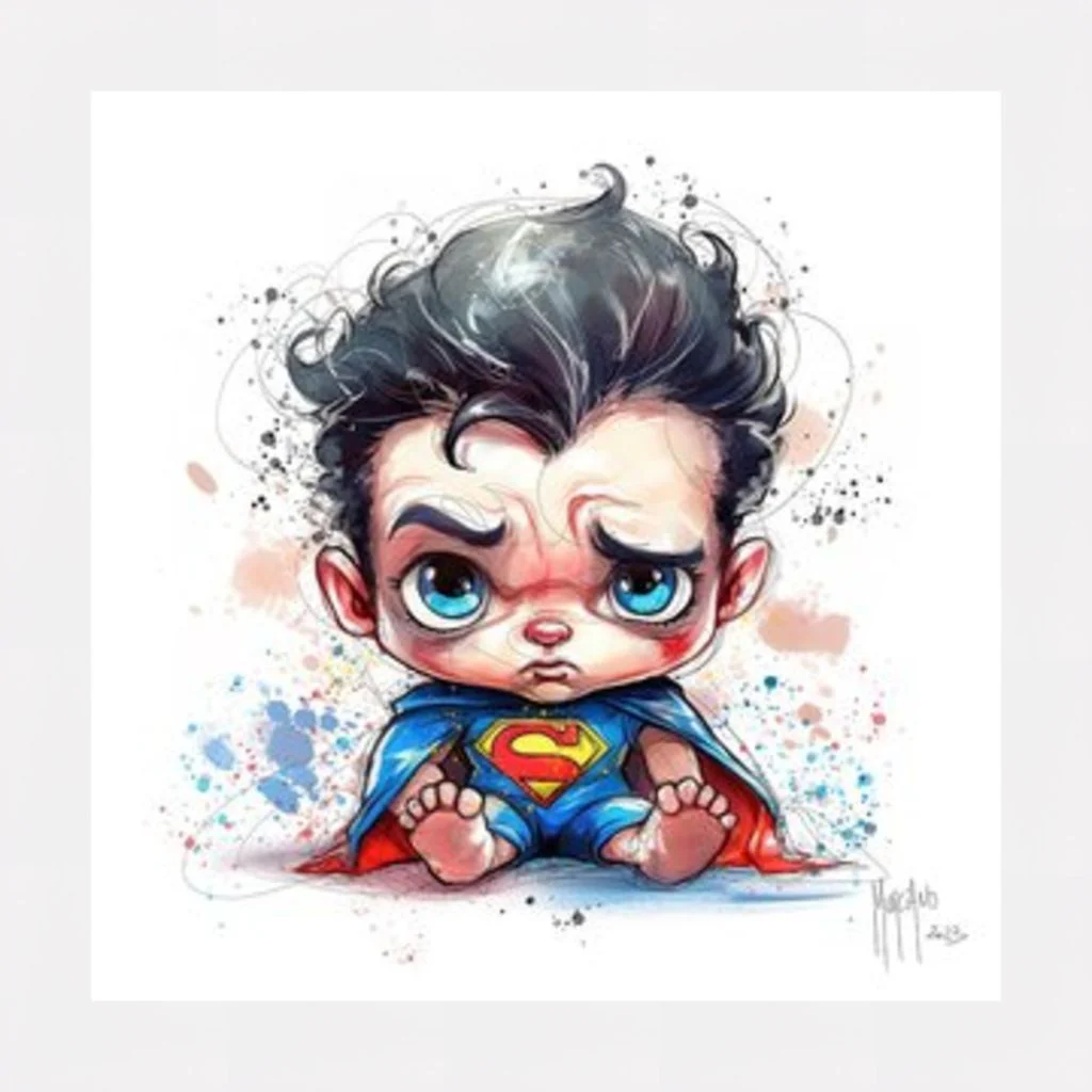 Baby Superman Framed Picture by Artcource