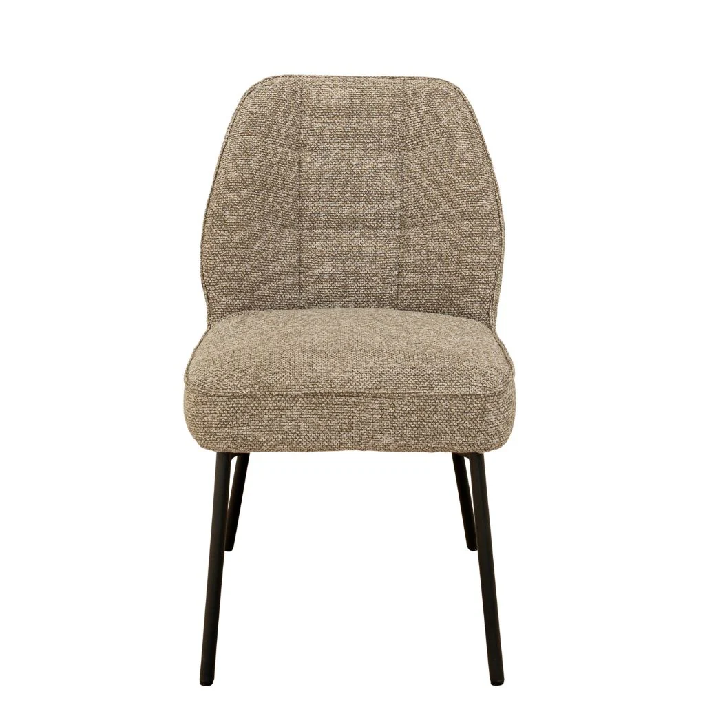 Banzi Mocha Fabric Dining Chair - Image 2