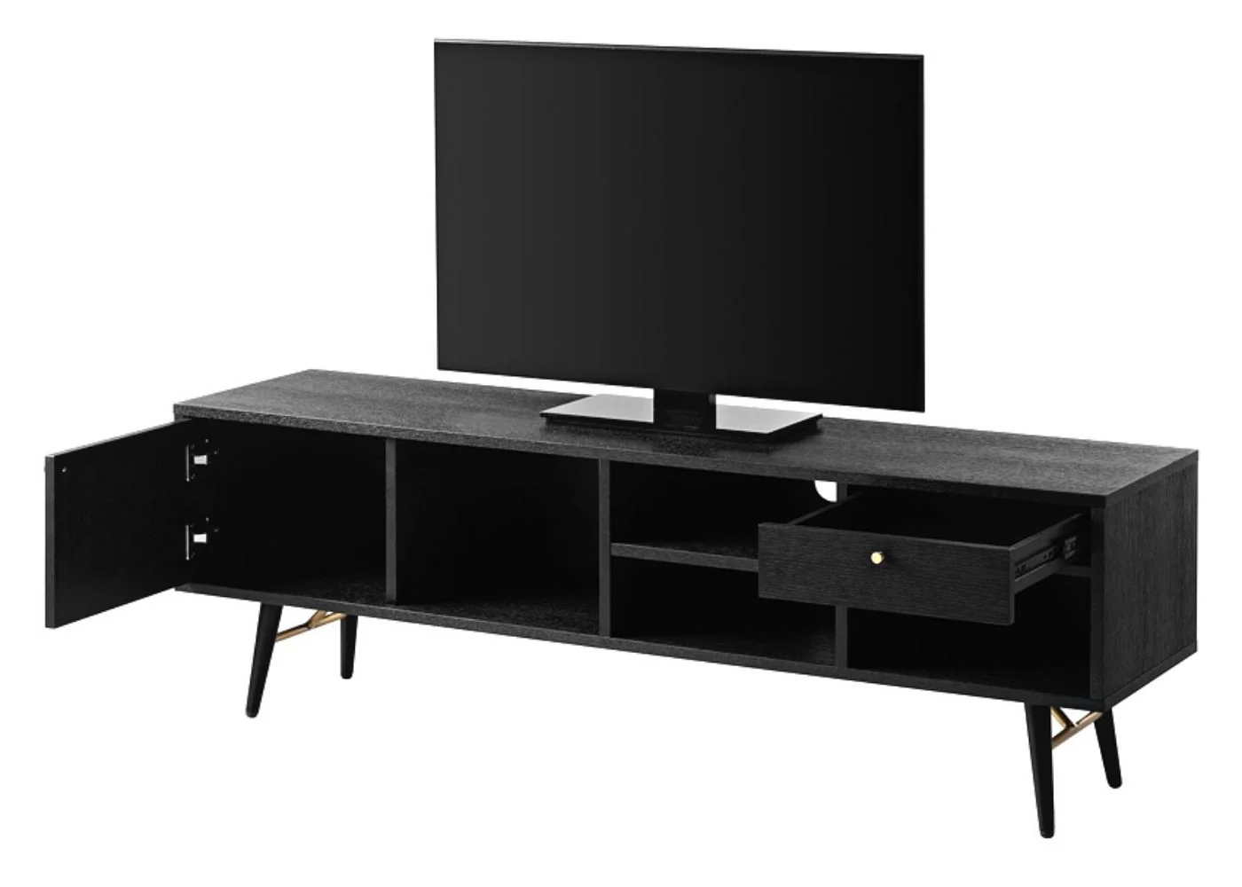 Barcelona Black & Copper 1.5m TV Unit by Vida Living - Image 3