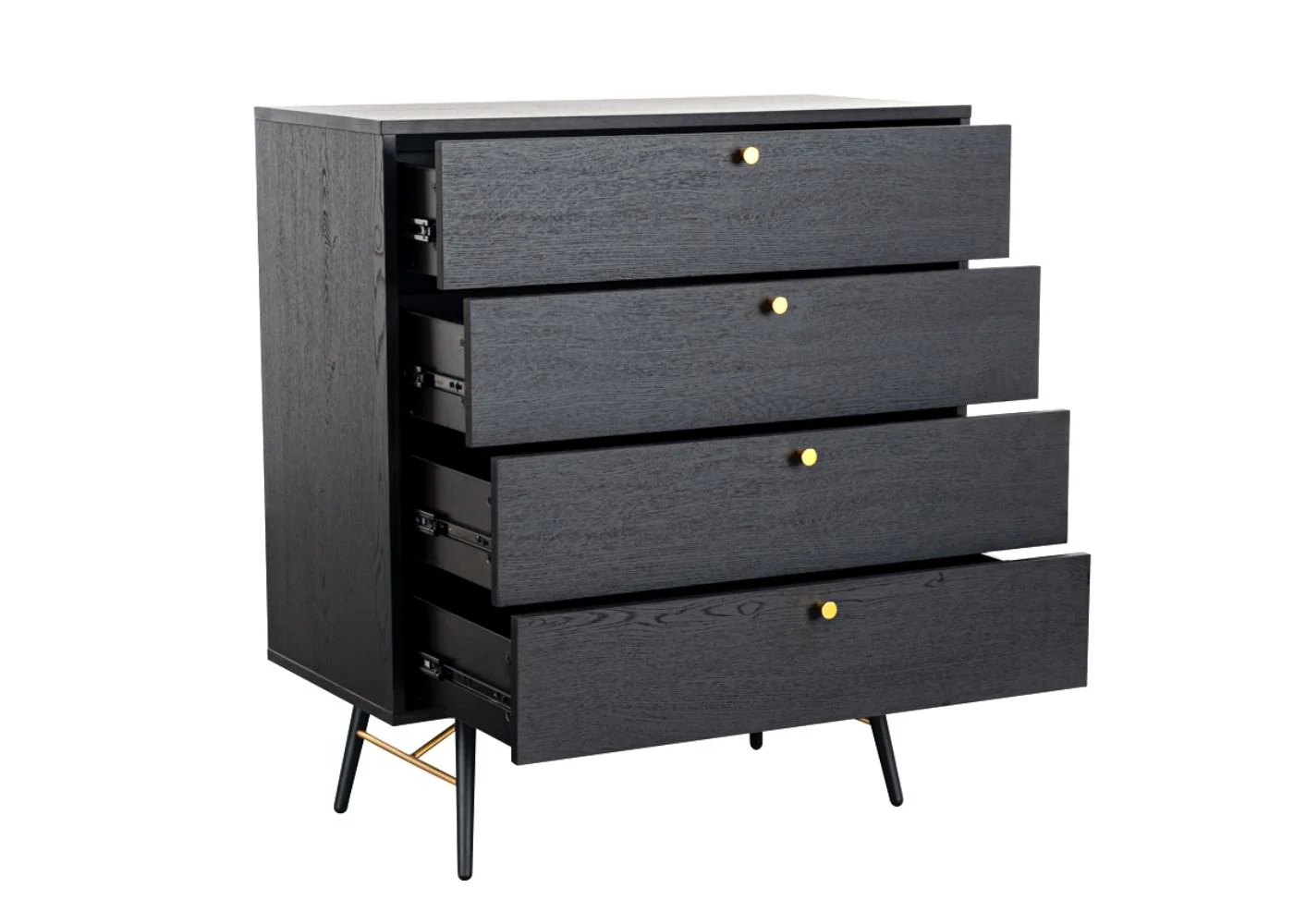 Barcelona Black & Copper 4-Drawer Chest by Vida Living - Image 2