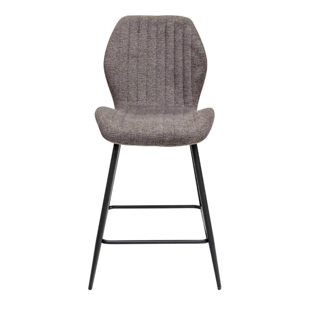 Bariello Charcoal Fabric Counter Stool - Image 2