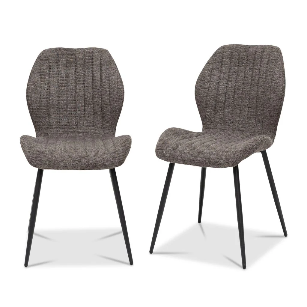 Bariello Charcoal Fabric Dining Chair - Image 3