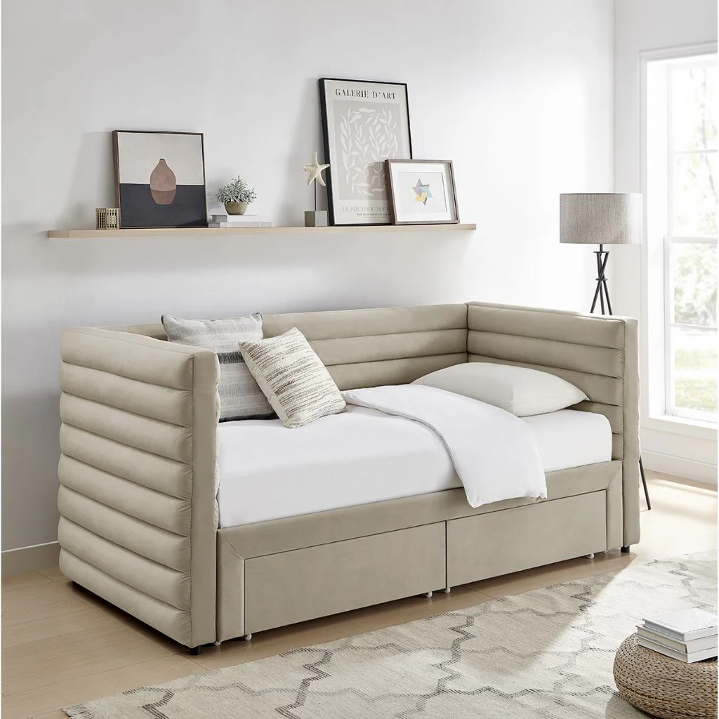 Bellatrix Taupe Day Bed by Limelight - Image 2