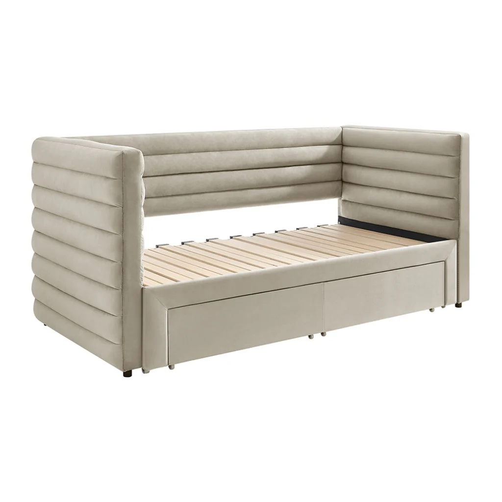 Bellatrix Taupe Day Bed by Limelight - Image 3