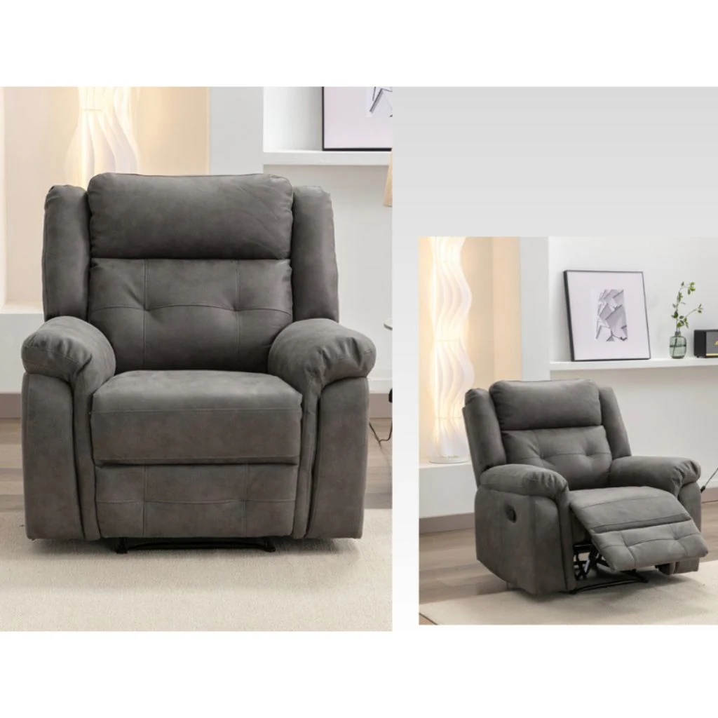 Berkeley Dark Grey Reclining Sofa Range by Annaghmore - Image 3