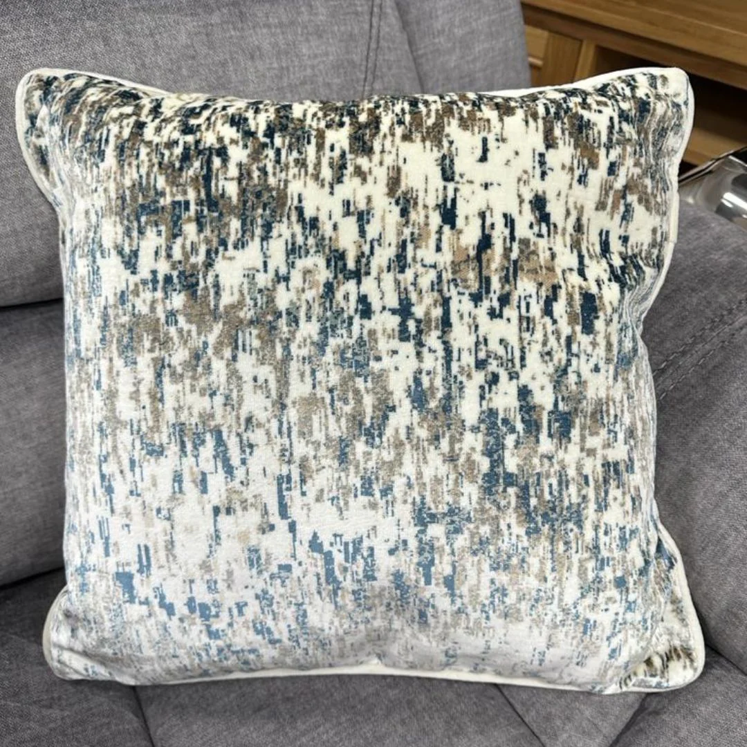 Blue Abstract Cushion - Image 2