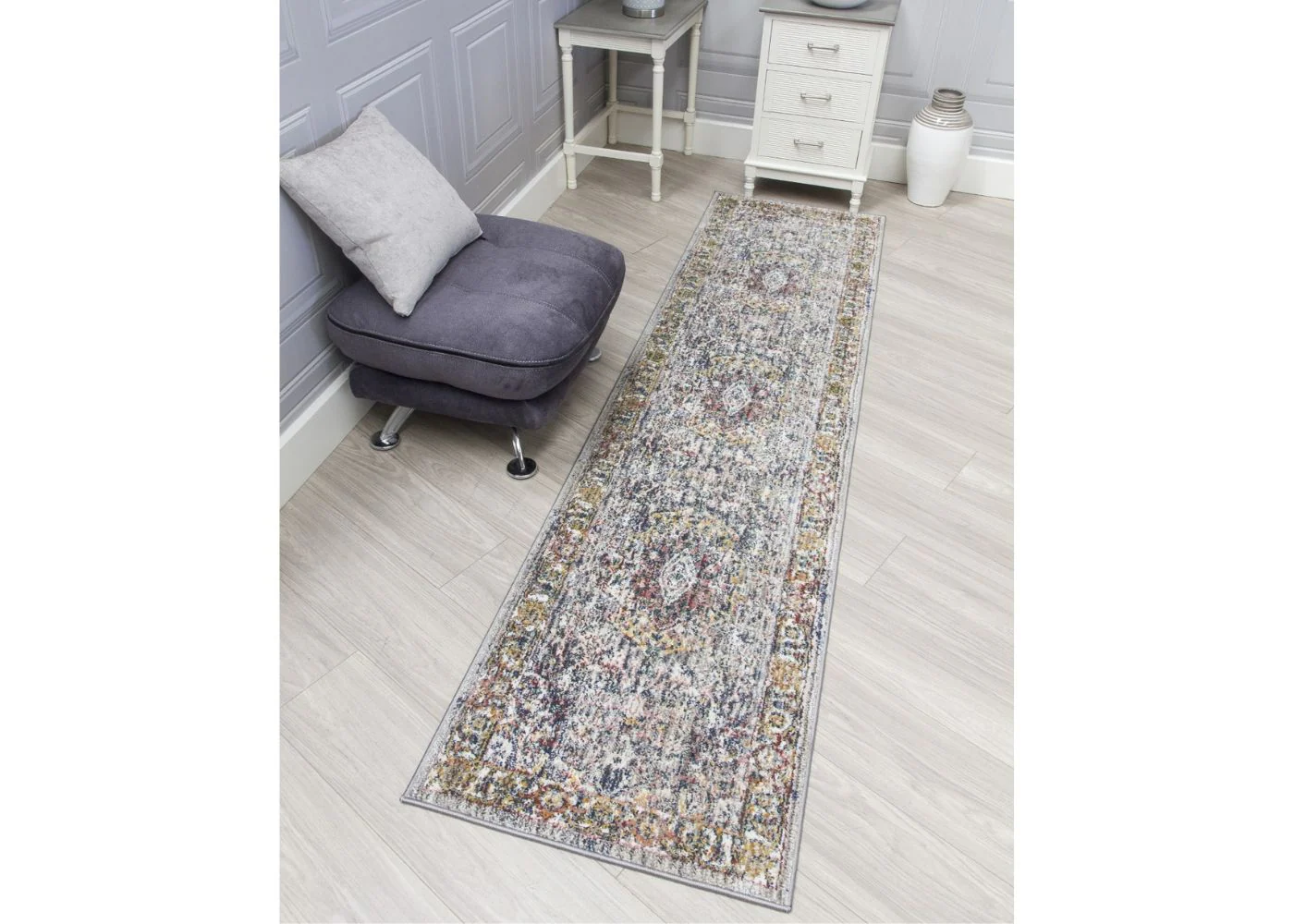 Boho Grey Medallion Rug Range by Floor Trends - Image 3