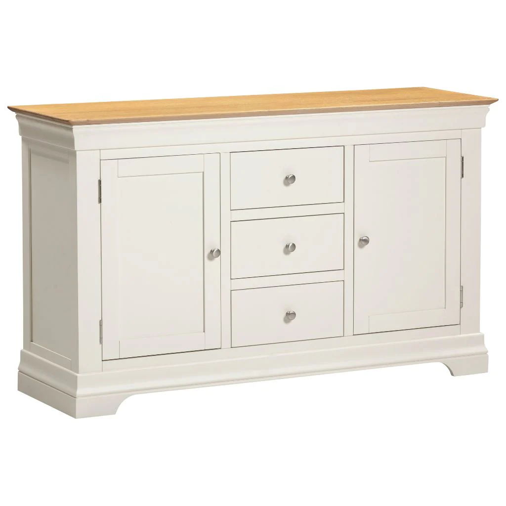 Bordeaux Ivory 2 Door 3 Drawer Sideboard by Wholesale