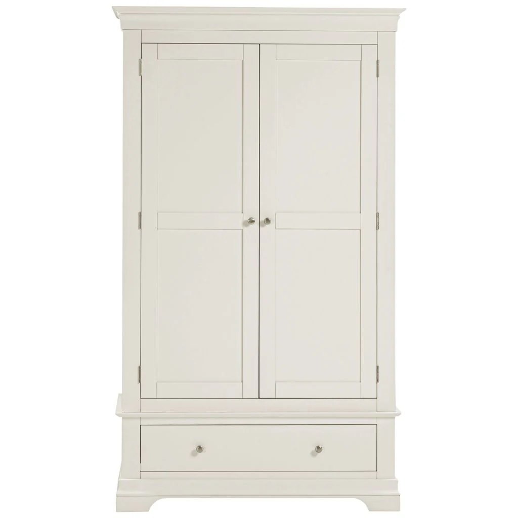 Bordeaux Ivory 2 Door Wardrobe by Wholesale - Image 2