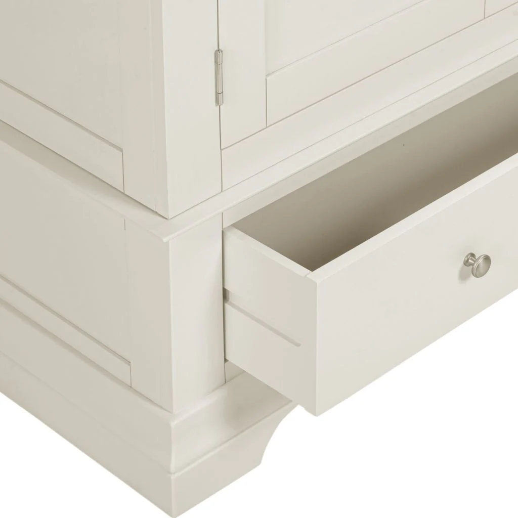 Bordeaux Ivory 2 Door Wardrobe by Wholesale - Image 3