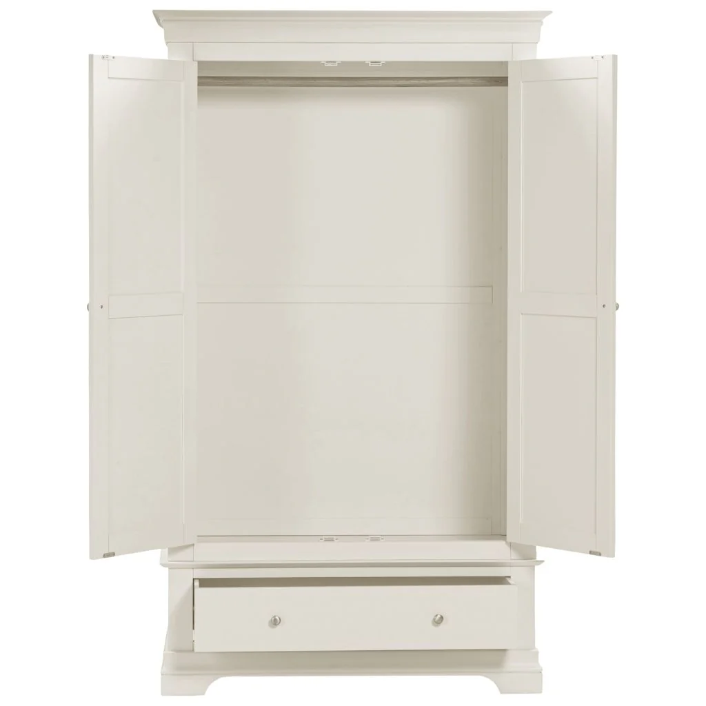 Bordeaux Ivory 2 Door Wardrobe by Wholesale - Image 4