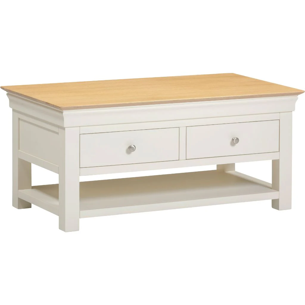 Bordeaux Ivory 2 Drawer Coffee Table by Wholesale