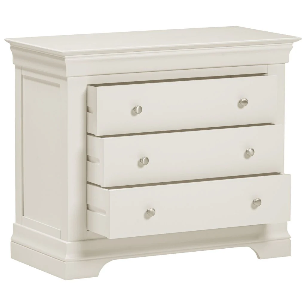 Bordeaux Ivory 3 Drawer Chest by Wholesale - Image 6