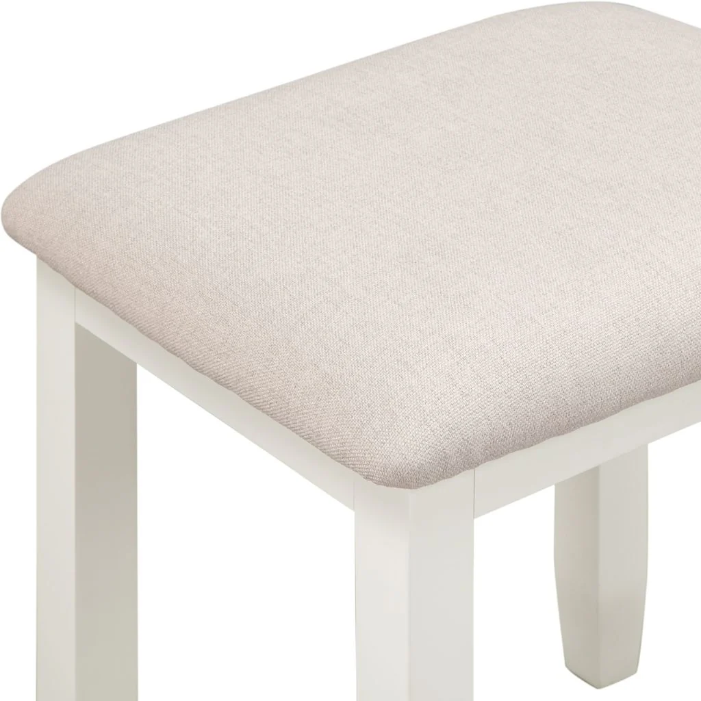 Bordeaux Ivory Dressing Table Stool by Wholesale - Image 3
