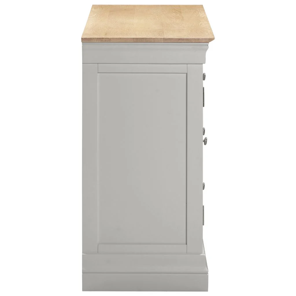 Bordeaux Pebble Grey 2 Door 3 Drawer Sideboard by Wholesale - Image 3