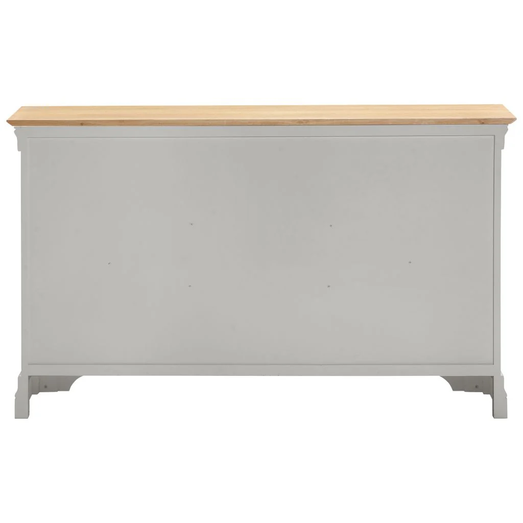 Bordeaux Pebble Grey 2 Door 3 Drawer Sideboard by Wholesale - Image 4