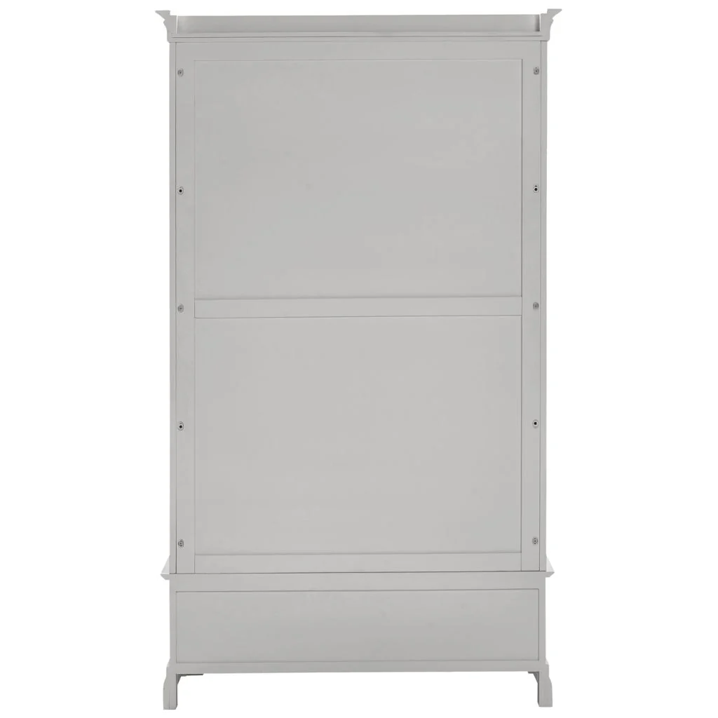 Bordeaux Pebble Grey 2 Door Wardrobe by Wholesale - Image 5