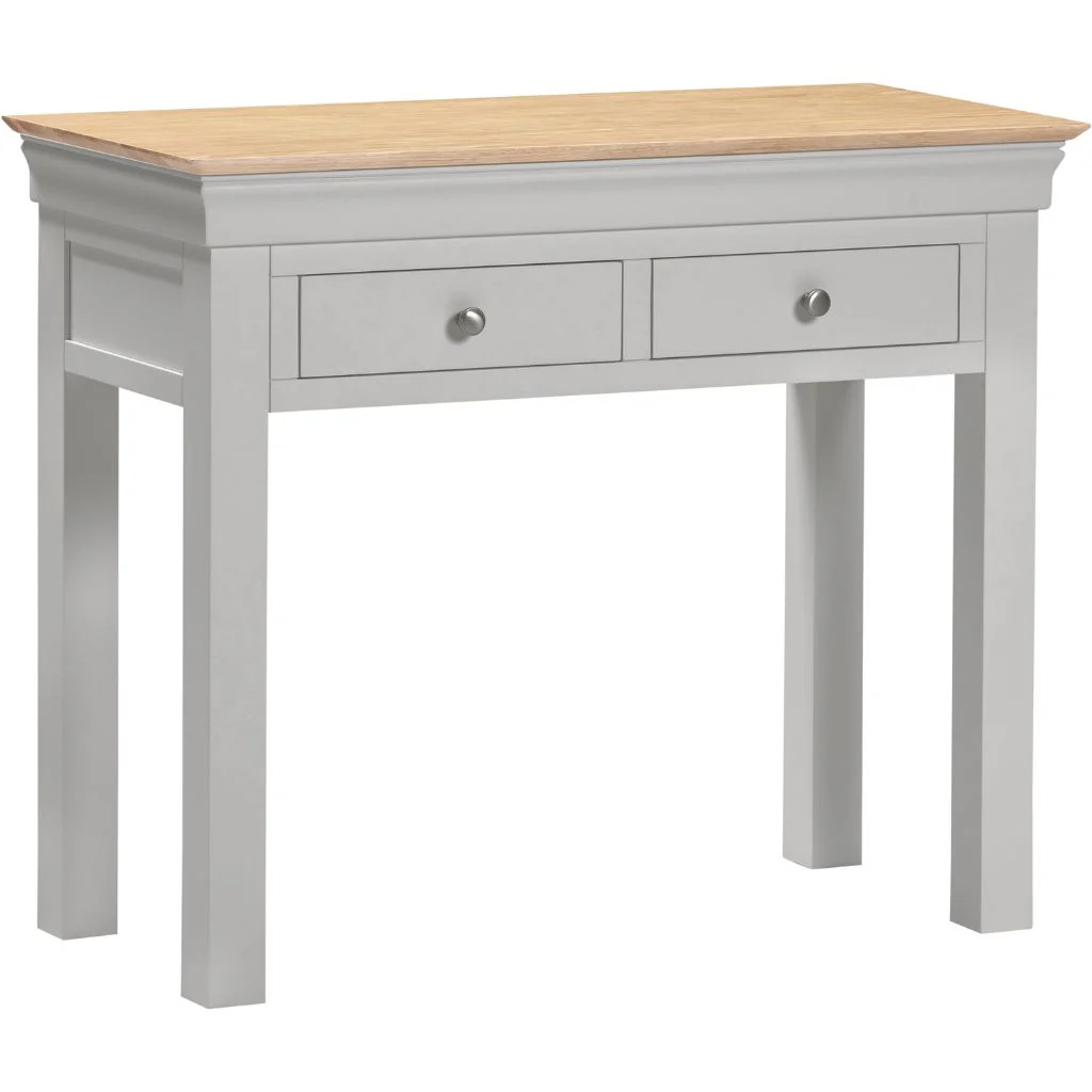 Bordeaux Pebble Grey 2 Drawer Console Table by Wholesale