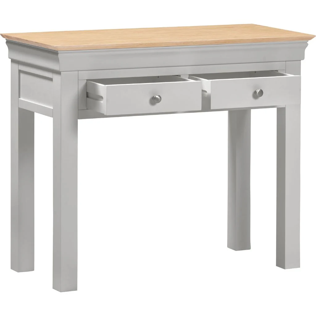 Bordeaux Pebble Grey 2 Drawer Console Table by Wholesale - Image 2