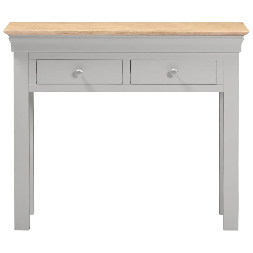 Bordeaux Pebble Grey 2 Drawer Console Table by Wholesale - Image 3