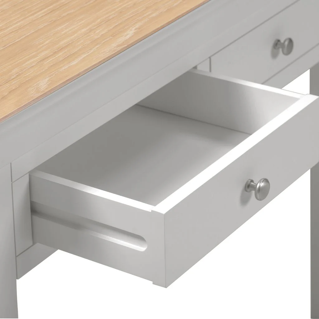 Bordeaux Pebble Grey 2 Drawer Console Table by Wholesale - Image 6