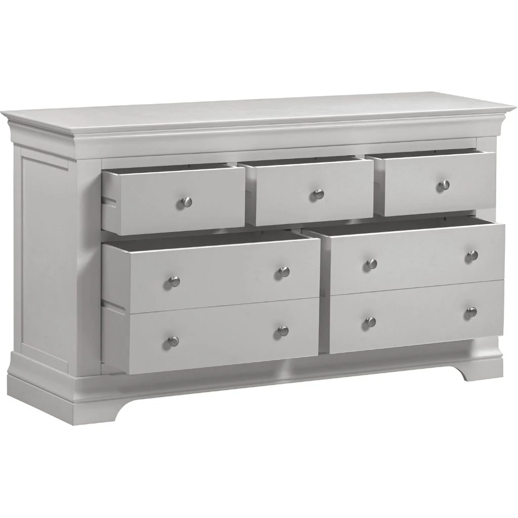 Bordeaux Pebble Grey 3+2 Chest by Wholesale - Image 2