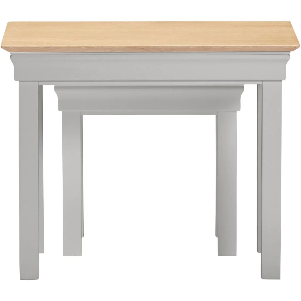 Bordeaux Pebble Grey Nest of 2 Tables by Wholesale - Image 5