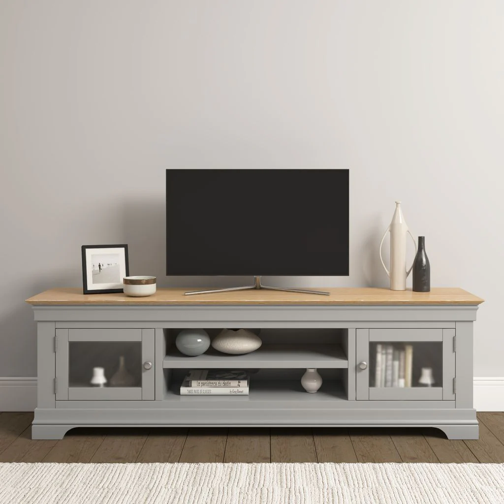 Bordeaux Pebble Grey TV Unit by Wholesale - Image 2