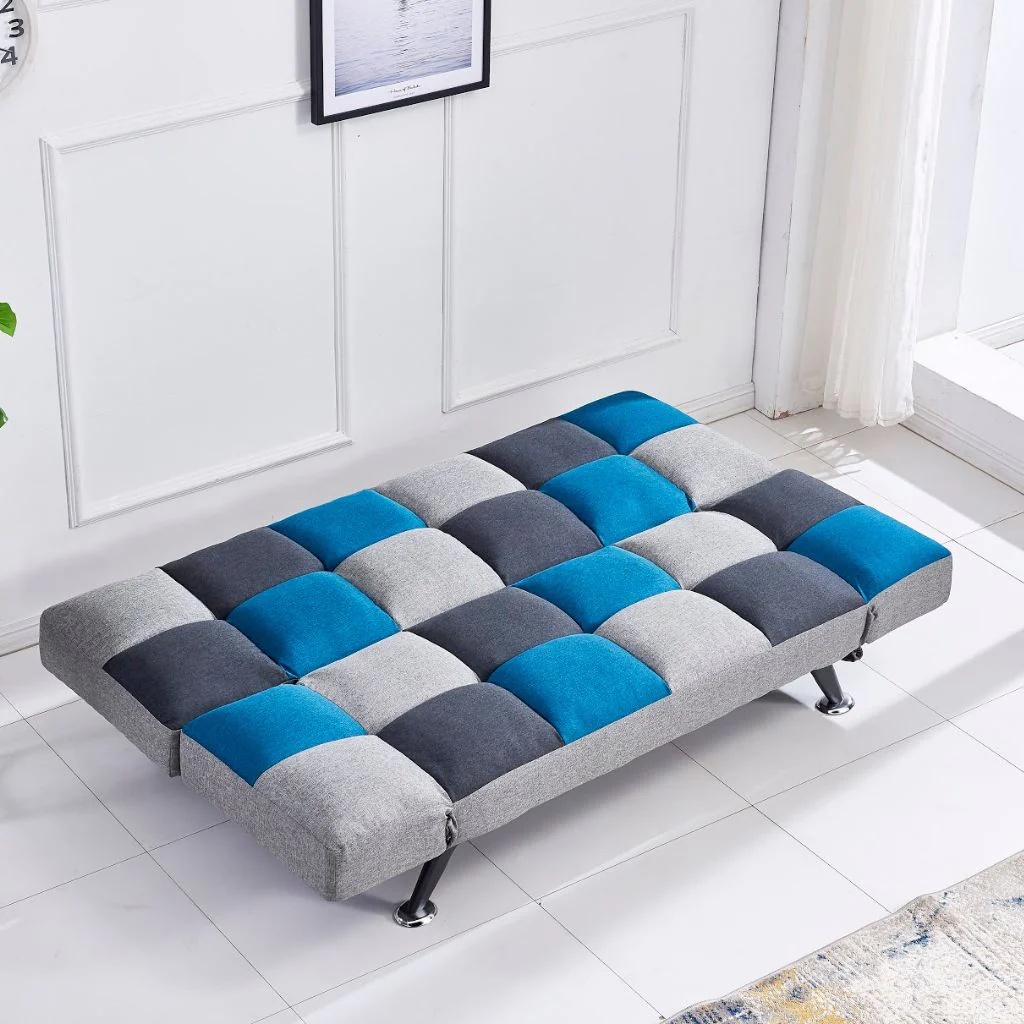 Boston Teal/Grey Patchwork Sofabed by Image - Image 2