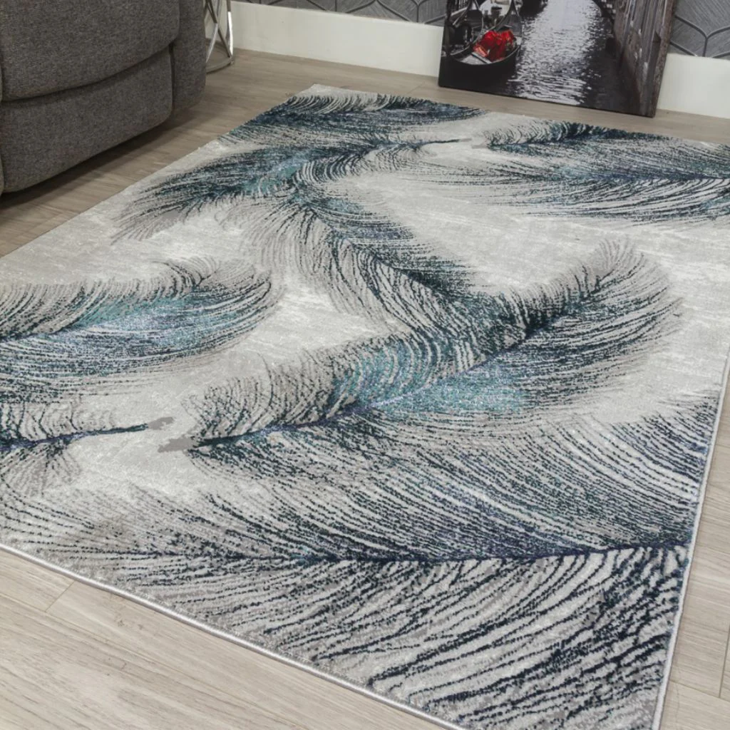Boutique Plumes Blue Green Rug Range by Floor Trends - Image 2