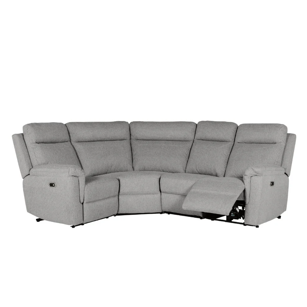 Bowie Grey Electric Reclining Sofa Range by Vida Living - Image 4