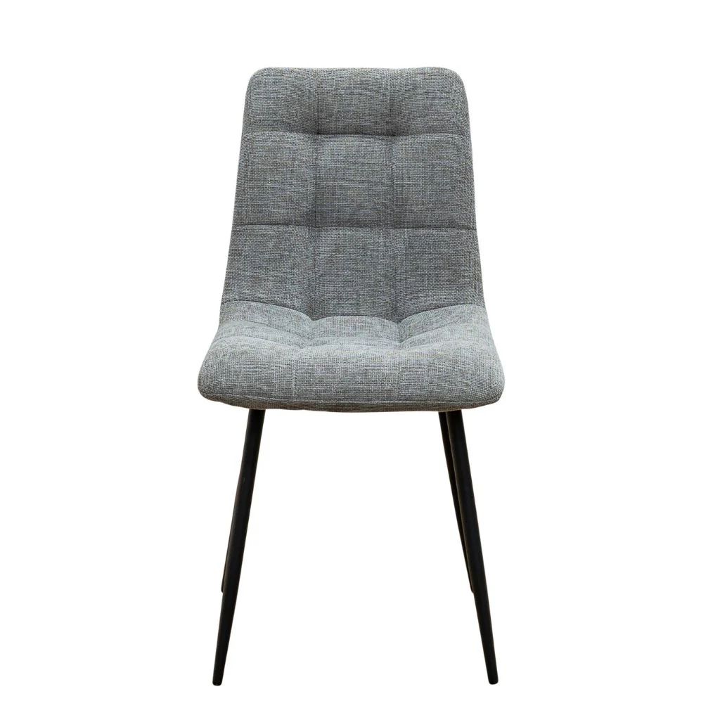 Box of 4 Nereto Grey Fabric Dining Chairs - Image 3