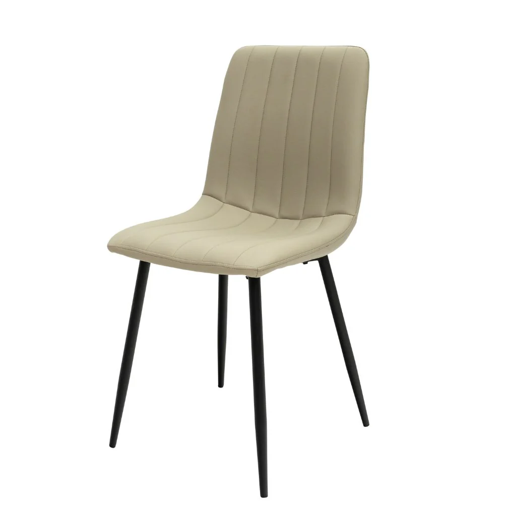 Box of 4 Stone PU Dining Chairs - Image 2