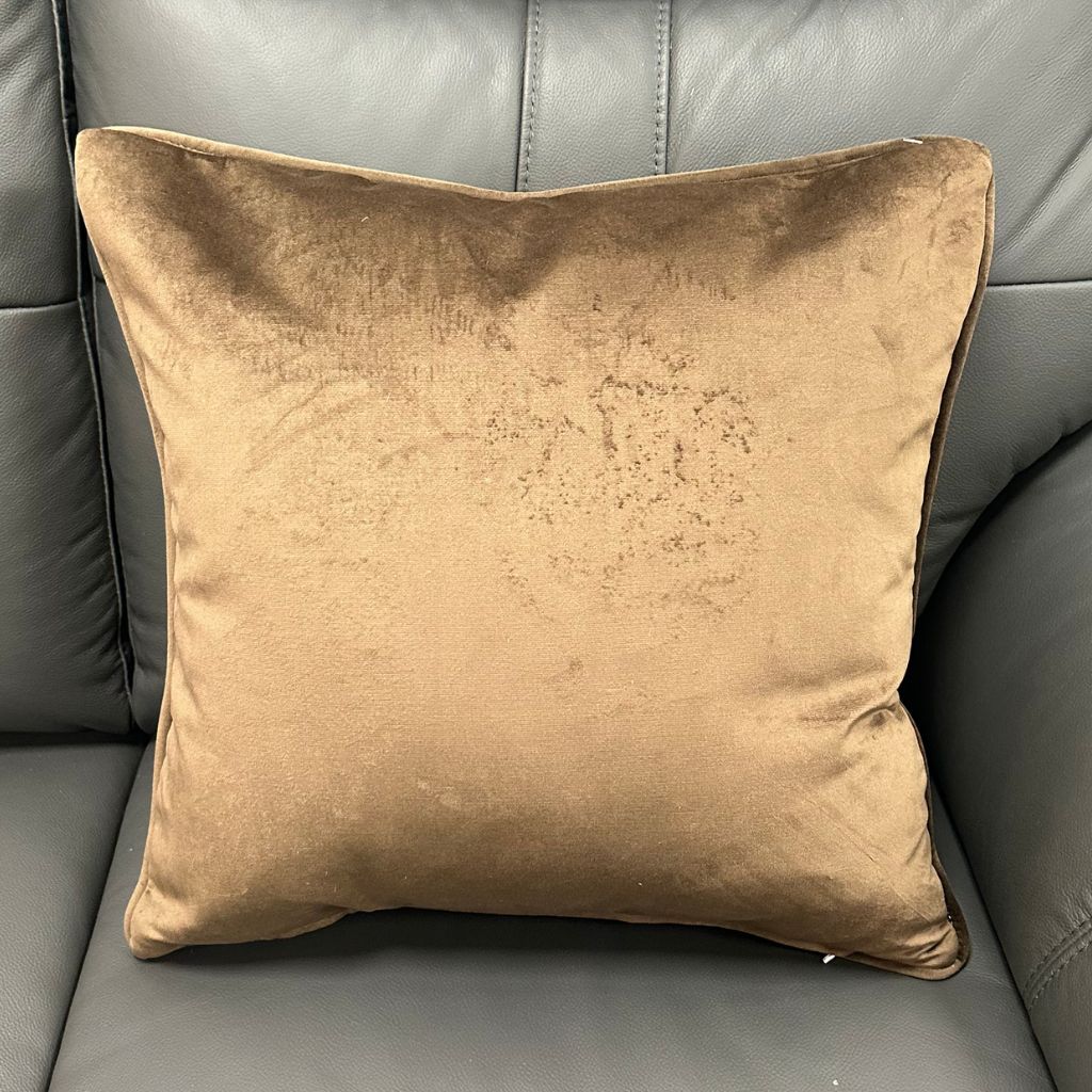 Brown Floral Cushion - Image 2