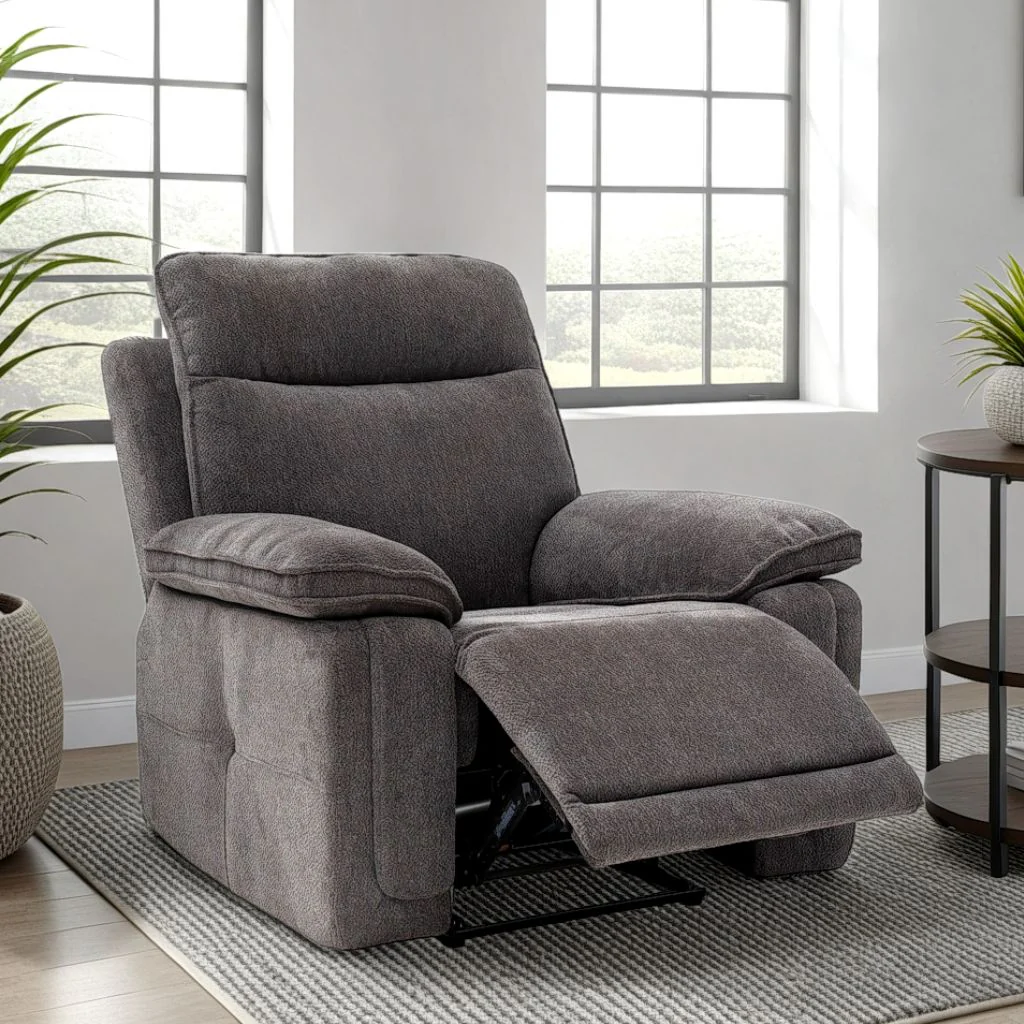 Cadeo Charcoal Electric Reclining Sofa Range - Image 2