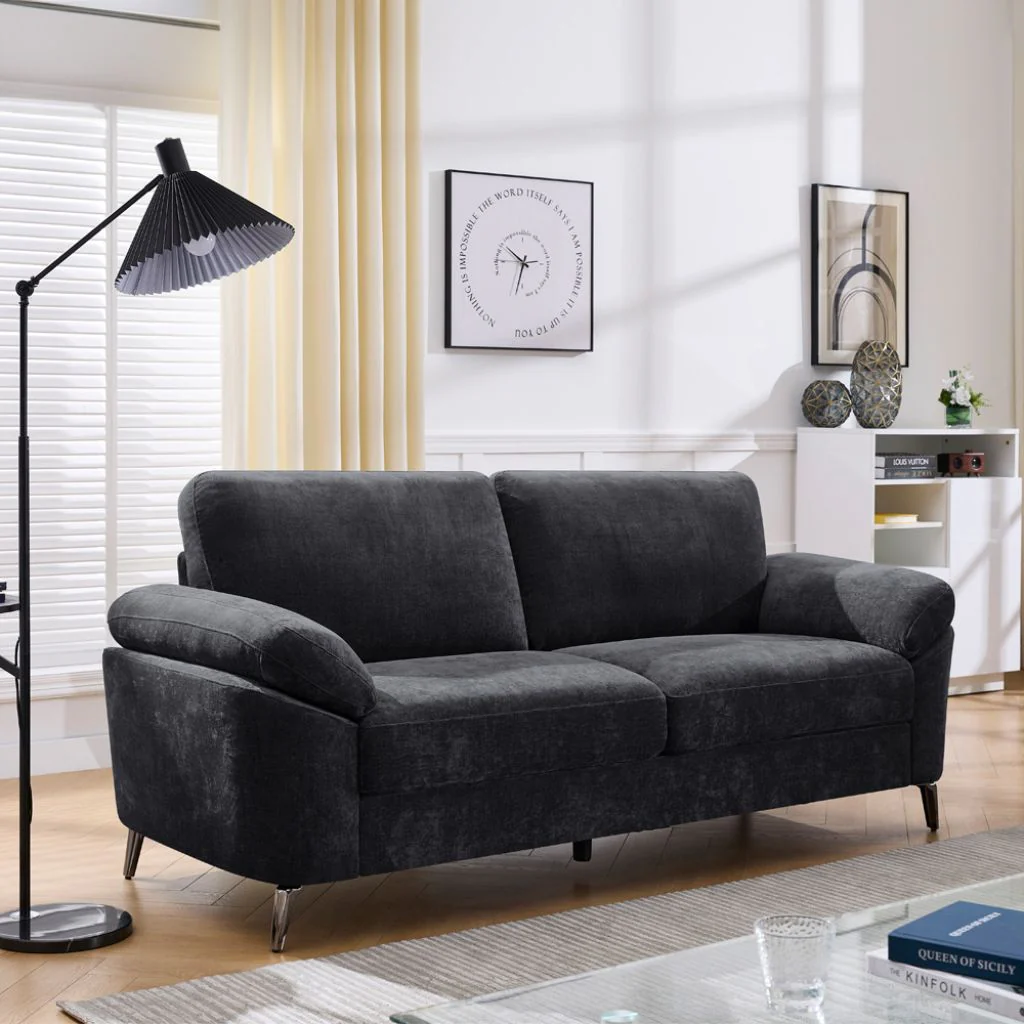 Camden Black 3+2 Sofa Set by Derrys - Image 5